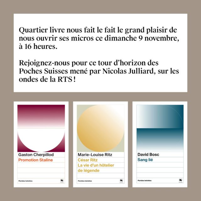 Merci à Nicolas Julliard et Ellen Ichters pour cette belle invitation!
@radiotelevisionsuisse
@rtsculture